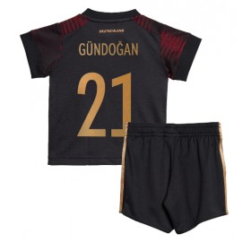 Baby Fußballbekleidung Deutschland Ilkay Gundogan #21 Auswärtstrikot WM 2022 Kurzarm (+ kurze hosen)